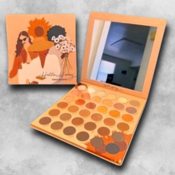 Kara Beauty Hello Honey Eyeshadow Palette 36 Chic Warm Natural Glam Shades W NIB - Picture 1 of 4